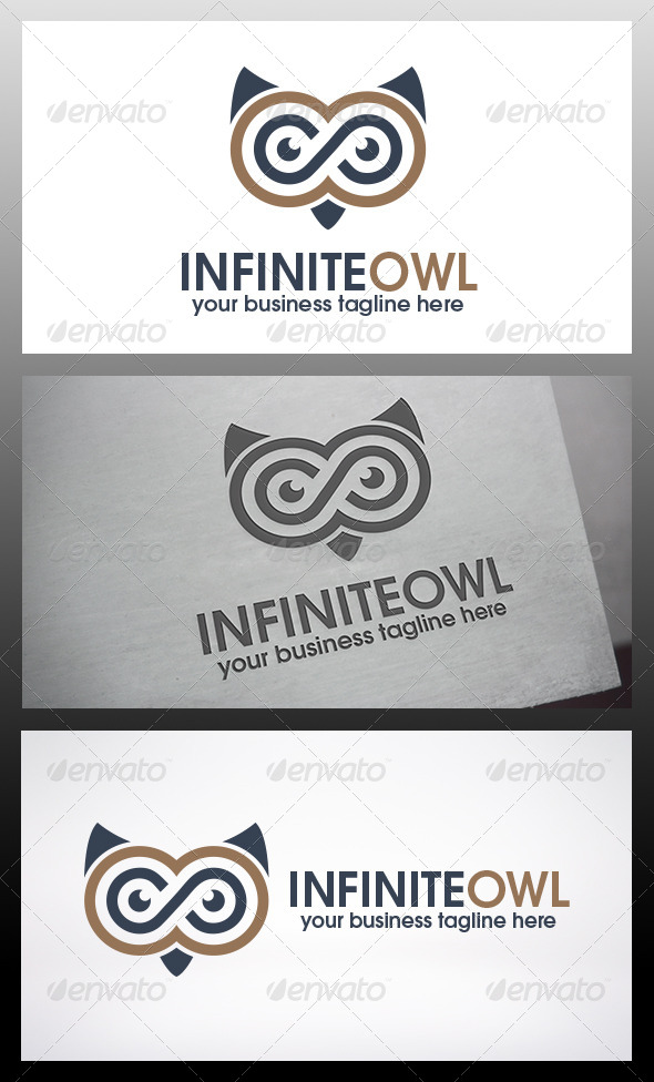 Infinite Owl Logo Template - Animals Logo Templates