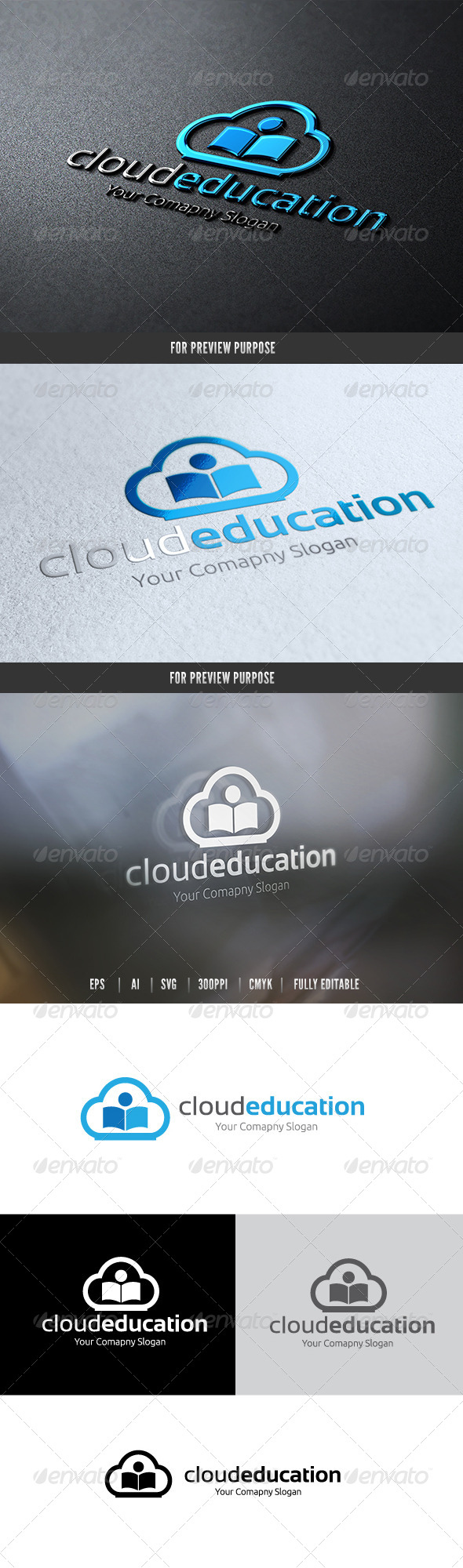 Cloud Education - Nature Logo Templates