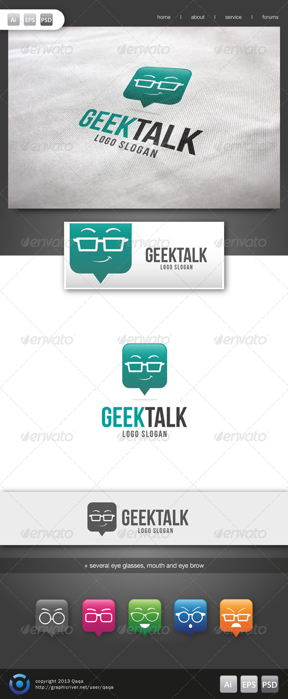 Geek Talk Logo - Logo Templates