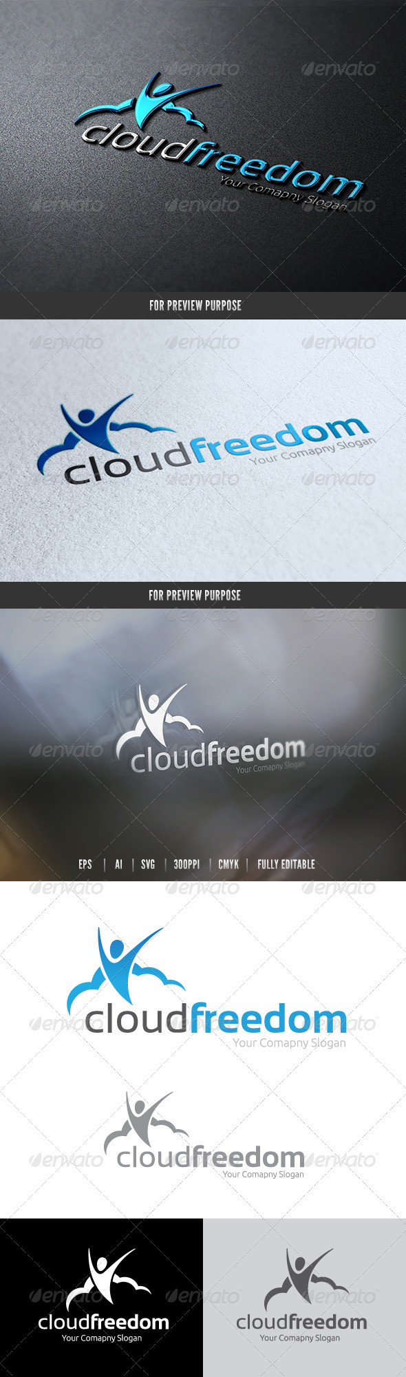Cloud Freedom - Nature Logo Templates