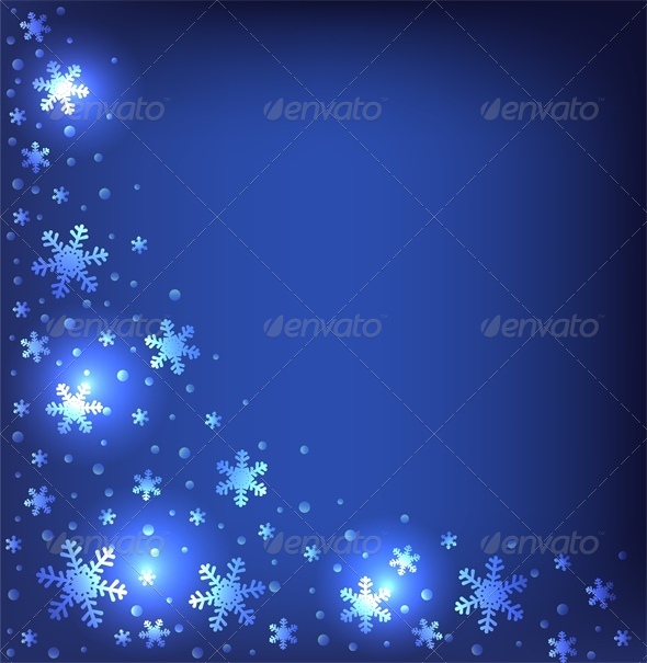 Christmas Dark Blue Background - Christmas Seasons/Holidays