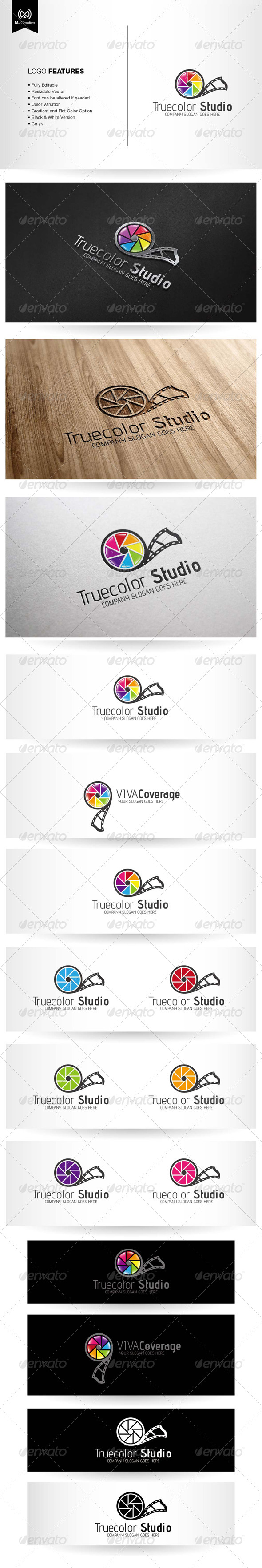 Photo and Film Studio Logo - Vector Abstract
