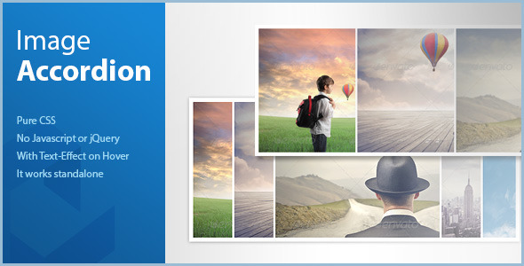 Pure CSS Image Accordion on Hover (horizontal) - CodeCanyon Item for Sale