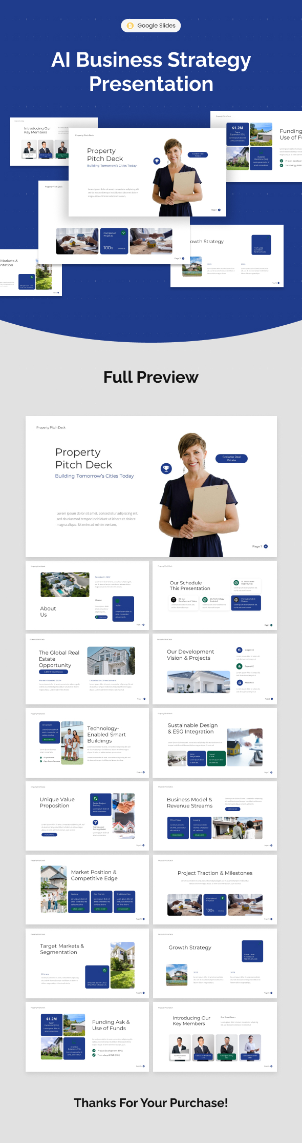 Property Pitch Deck Google Slides Template