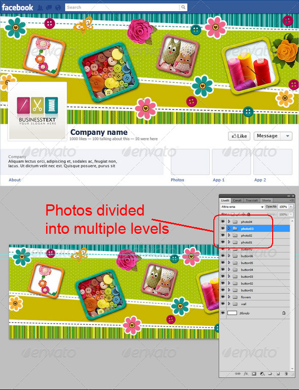 Needlework or Patchwork Facebook Timeline - Facebook Timeline Covers Social Media