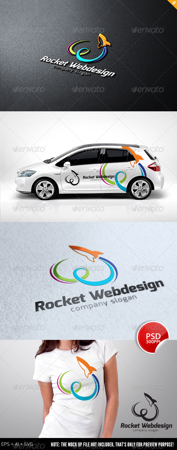 Rocket Web Design Logo - Letters Logo Templates