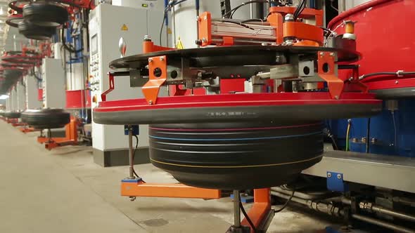 Automotive Wheel Molding in a Factory alt