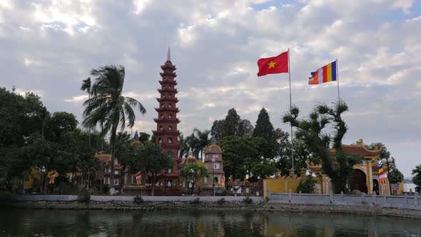 Tran Quoc Pagoda, Buddhist, Temple, West Lake, Hanoi, Vietnam