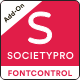 FontControl Module For SocietyPro