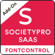FontControl Module for SocietyPro Saas