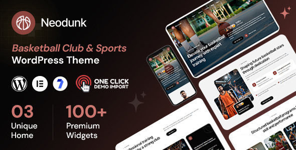 Neodunk – Basketball Club & Sports WordPress Theme