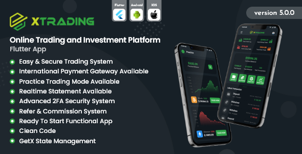 XTrading - Online Trading and Investment Platform Flutter App
