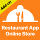 Restaurant App Online Store web add-on