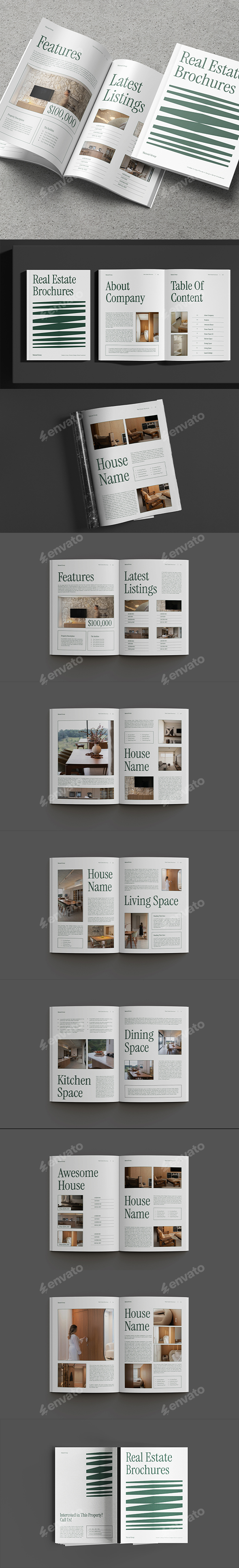 White Modern Real Estate Brochure