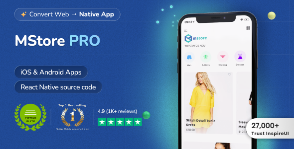 MStore Pro - Complete React Native template for e-commerce