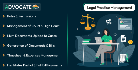 Advocate SaaS - Legal Practice Management