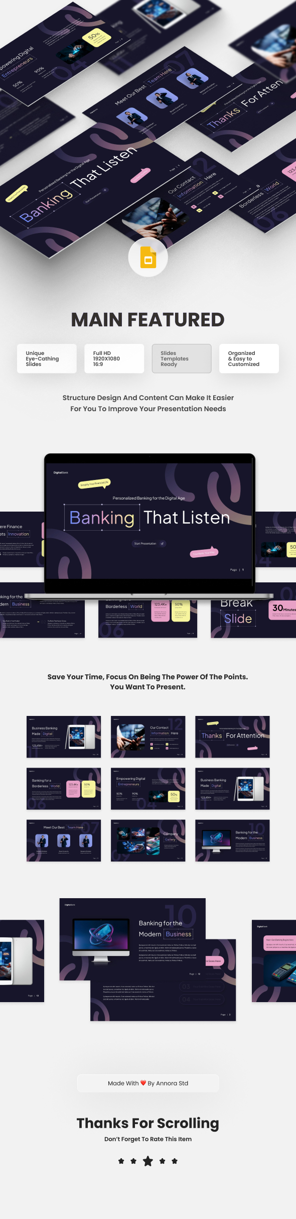 Digital Bank Google Slides Presentation