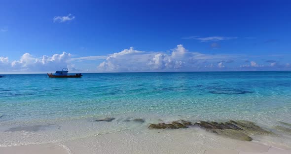 Tropical flying abstract shot of a summer white paradise sand beach and aqua turquoise water backgro alt