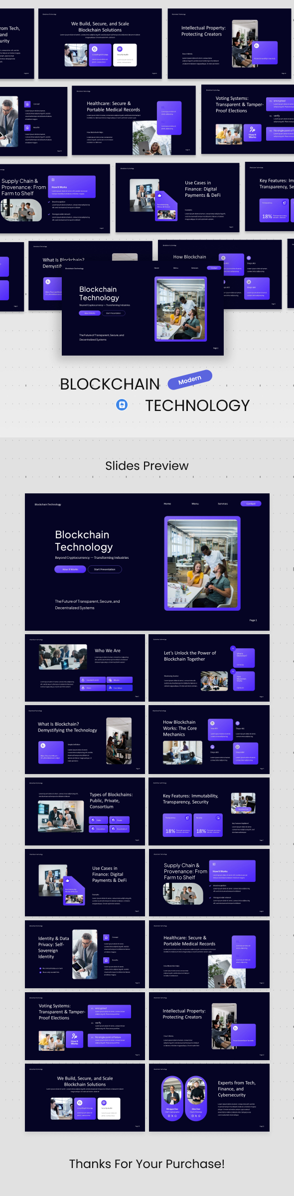 Blockchain Technology Keynote Template