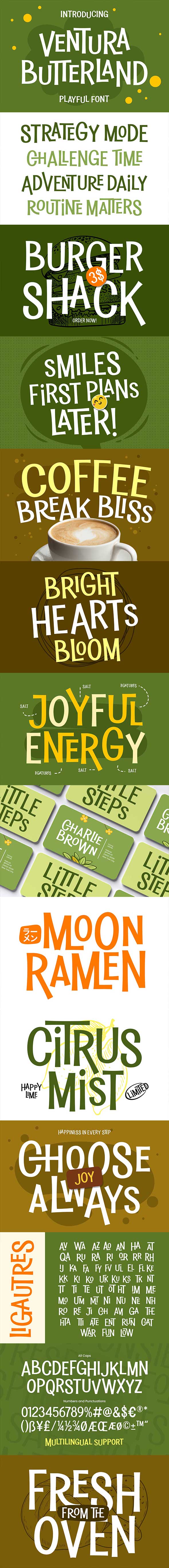 Joyful Font - Ventura Butterland