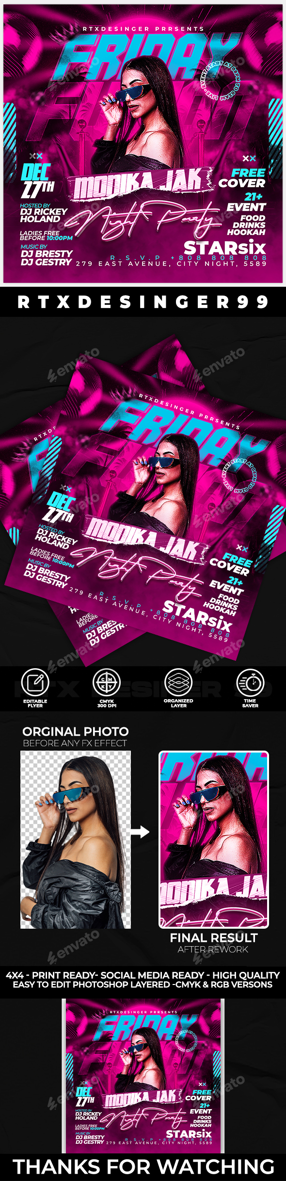 DJ | Night Club Flyer Template