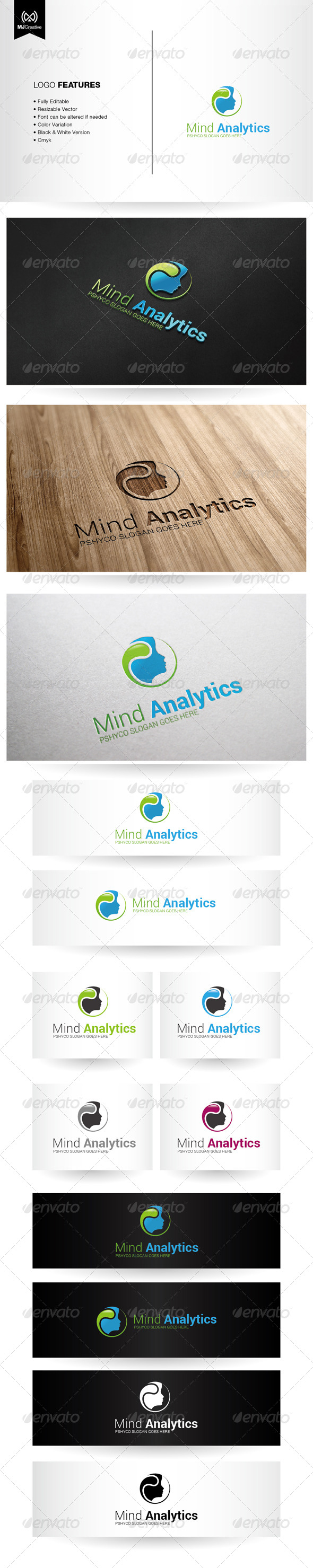 Mind and Psychology Logo - Vector Abstract