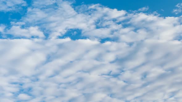 Fast Formation And Disappear Of Stratocumulus Clouds Time Lapse