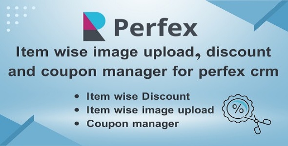 Item Wise Image Upload, Discount and Coupon Manager for Perfex CRM