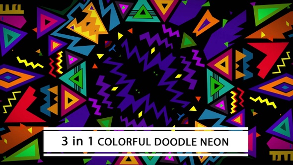 Colorful Doodle Neon