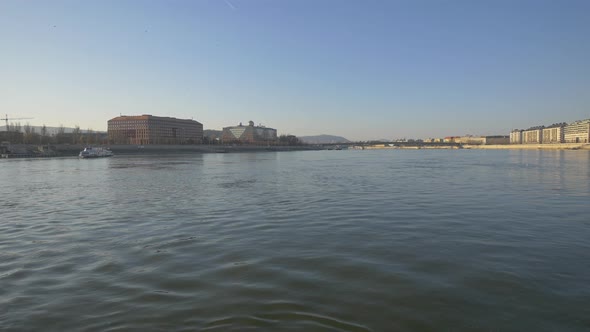 The Danube River flowing