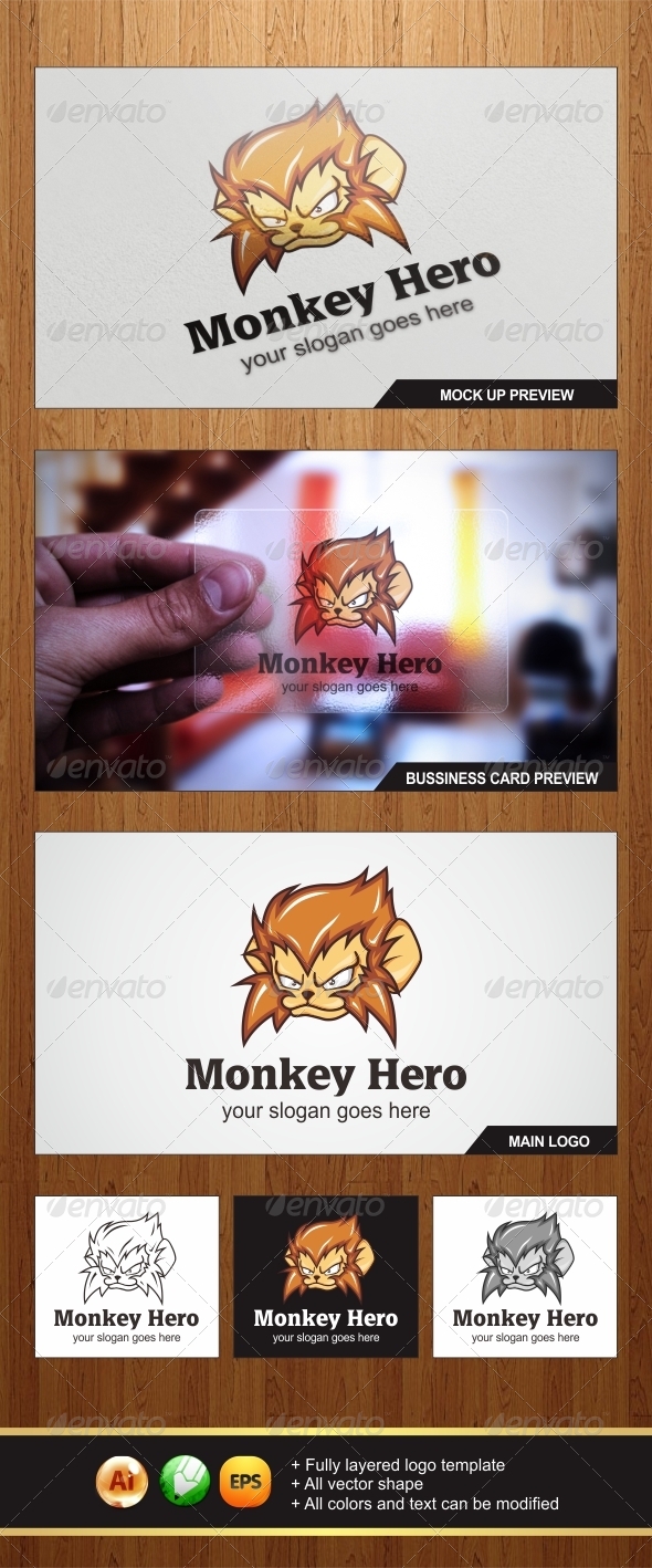 Monkey Logo - Animals Logo Templates