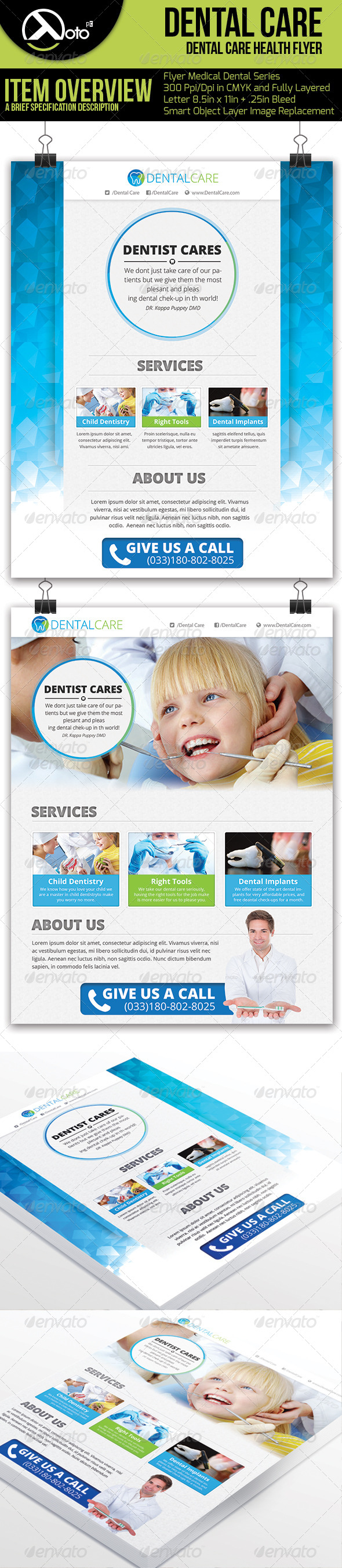 Medical Dental Care Health Flyer - Flyers Print Templates