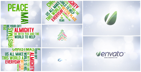 Christmas Typo Wishes - VideoHive 6063953
