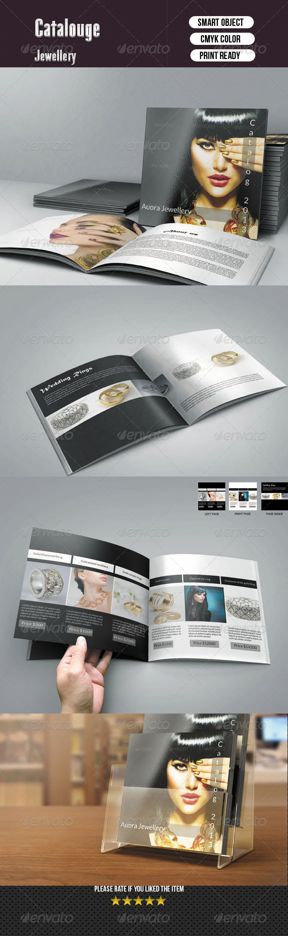 Square Bifold Template - 8 Pages - Corporate Brochures