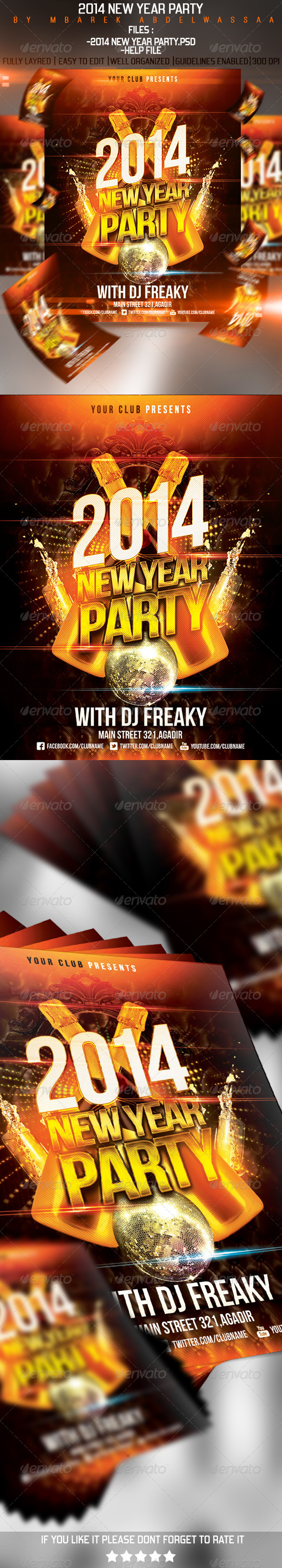 2014 New Year Flyer - Events Flyers