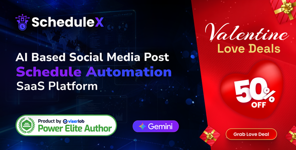 ScheduleX - AI Powered Social Media Post Schedule Automation | SaaS Platform