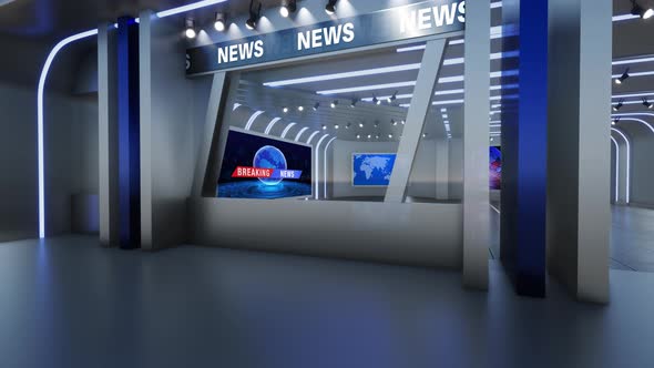 Virtual Studio Background Loop 4k alt