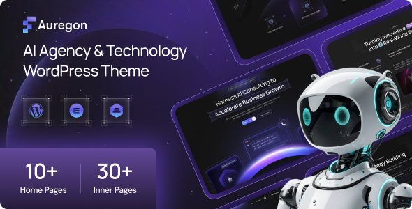 Auregon – AI Agency & Technology WordPress Theme