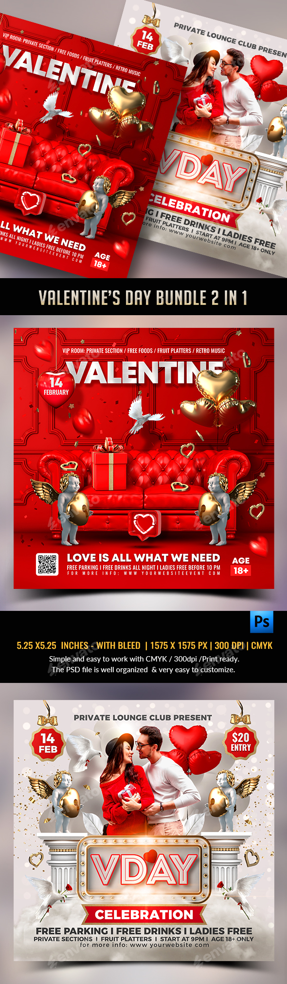 Valentine Flyer Bundle