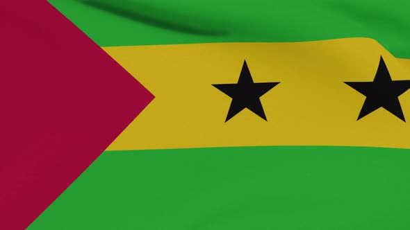 Flag Sao Tome and Principe Patriotism National Freedom Seamless Loop alt