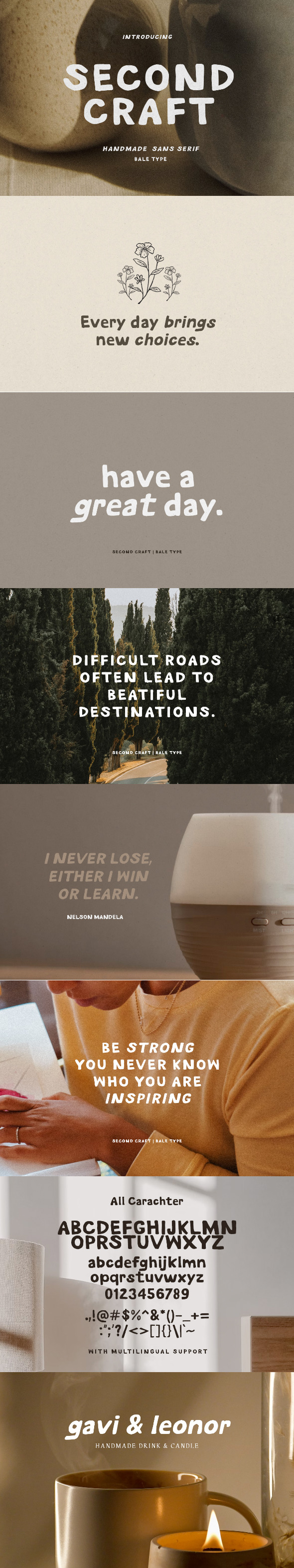 Second Craft - Handmade Bold Sans