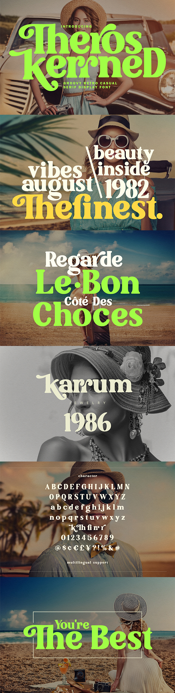 Theros Kerrned Groovy Retro Casual Serif Display