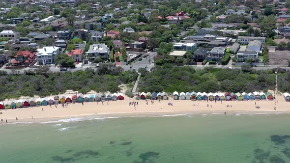 Dendy Street Beach in Brighton, Melbourne, Seen From the Air alt