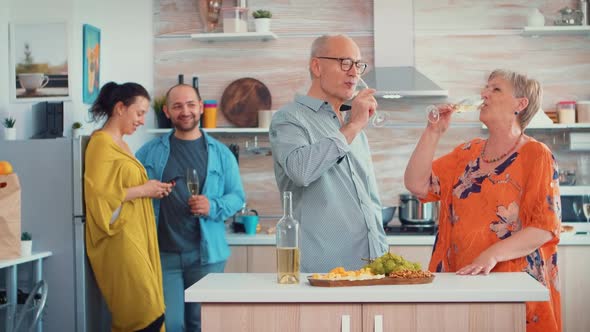 Elderly Adults Clinking and Dancing alt