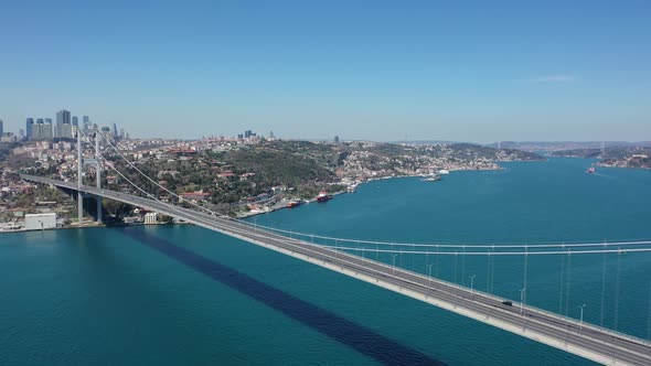 Empty Bosphorus Bridge On Pandemic Days