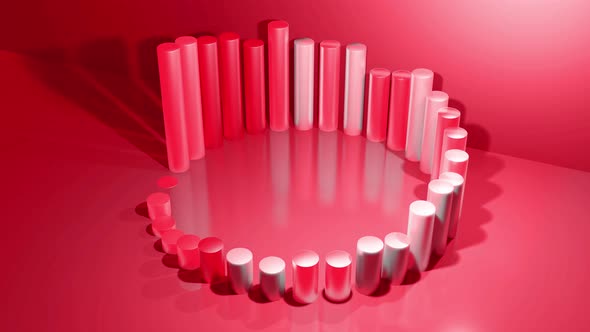 Wiggling Abstract Columns As Abstract Looping Background for Analytical Programs and News Broadcasts alt