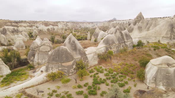 Cappadocia Landscape Aerial View. Turkey. Goreme National Park alt