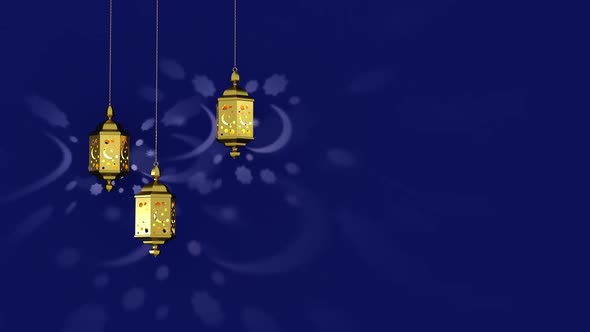 Traditional lanterns in the ramadan holiday.
