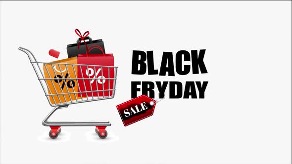 Black Friday Sell Animation Video.Black Friday Promotional Sale Banner Video alt