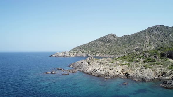 Beautiful Coast in Cape Creus Port De La Selva Catalonia Spain